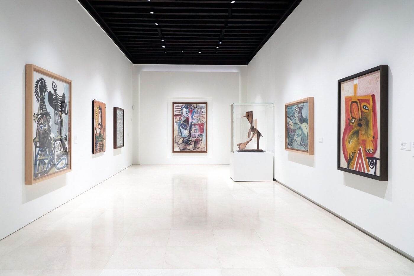 Sala de exposición en el Museo Picasso de Málaga